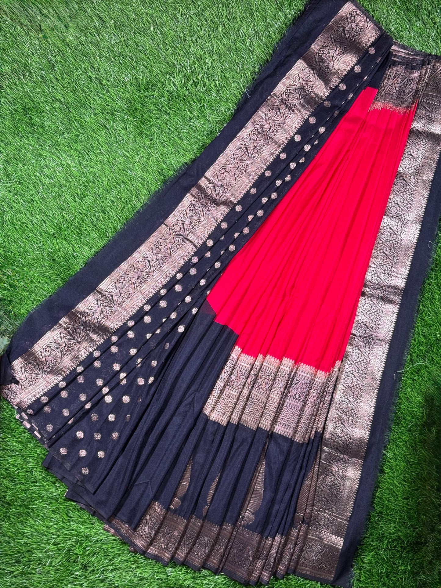 Premium Handloom Tussar Banarasi Saree | Festive & Wedding Wear