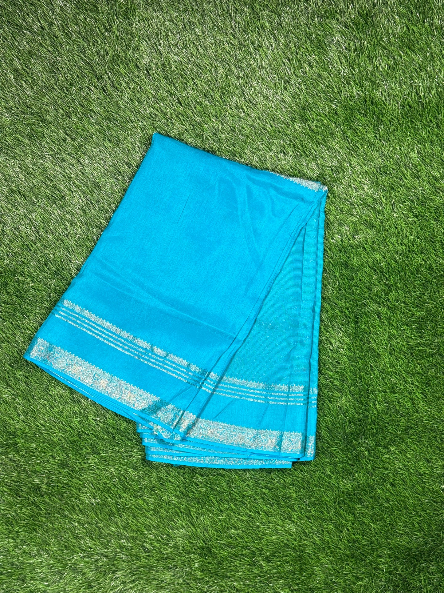 Elegant Raw Mango Silk Saree with Zari Stripes and Woven Buttas