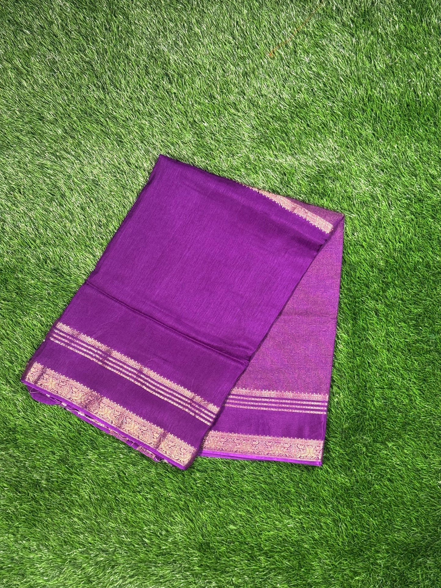 Elegant Raw Mango Silk Saree with Zari Stripes and Woven Buttas