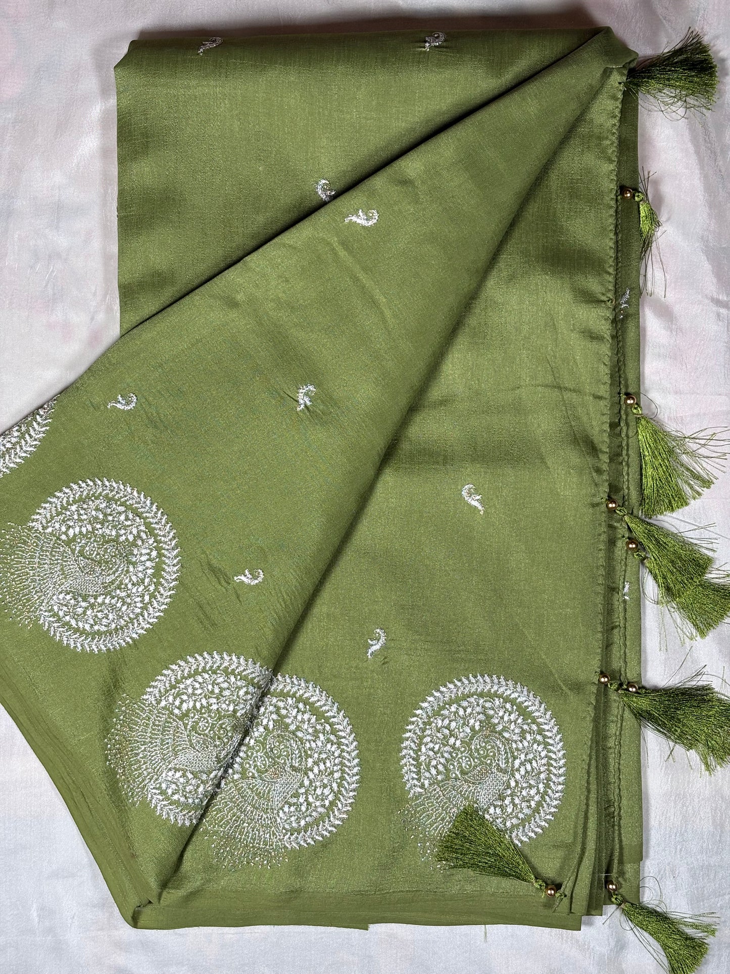 Premium Cotton Silk Chakra Peacock Saree Collection – Maroon, Wine & Olive