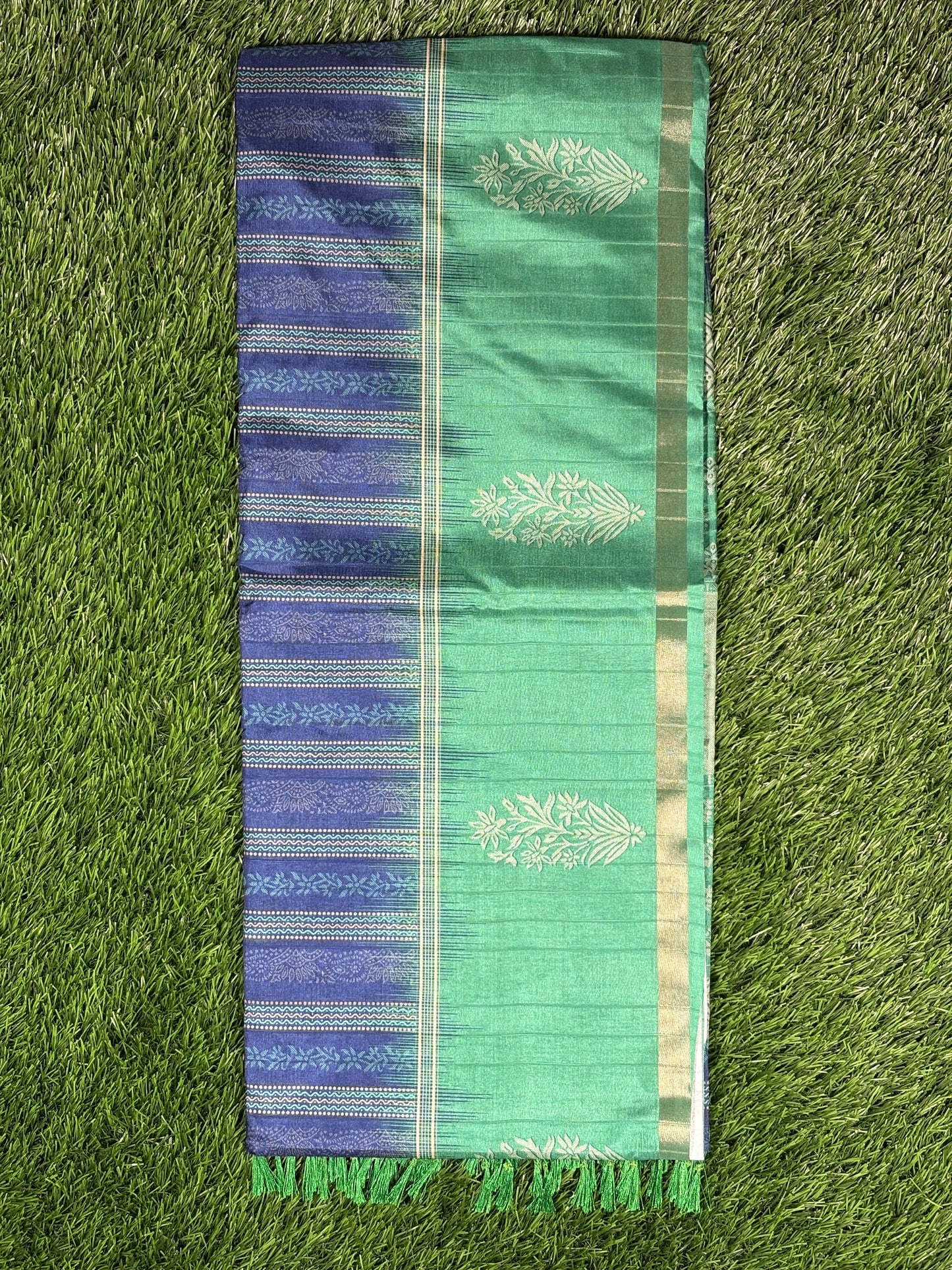 Shrungagiri Products: Cotton Crepe Saree with Floral Motifs
