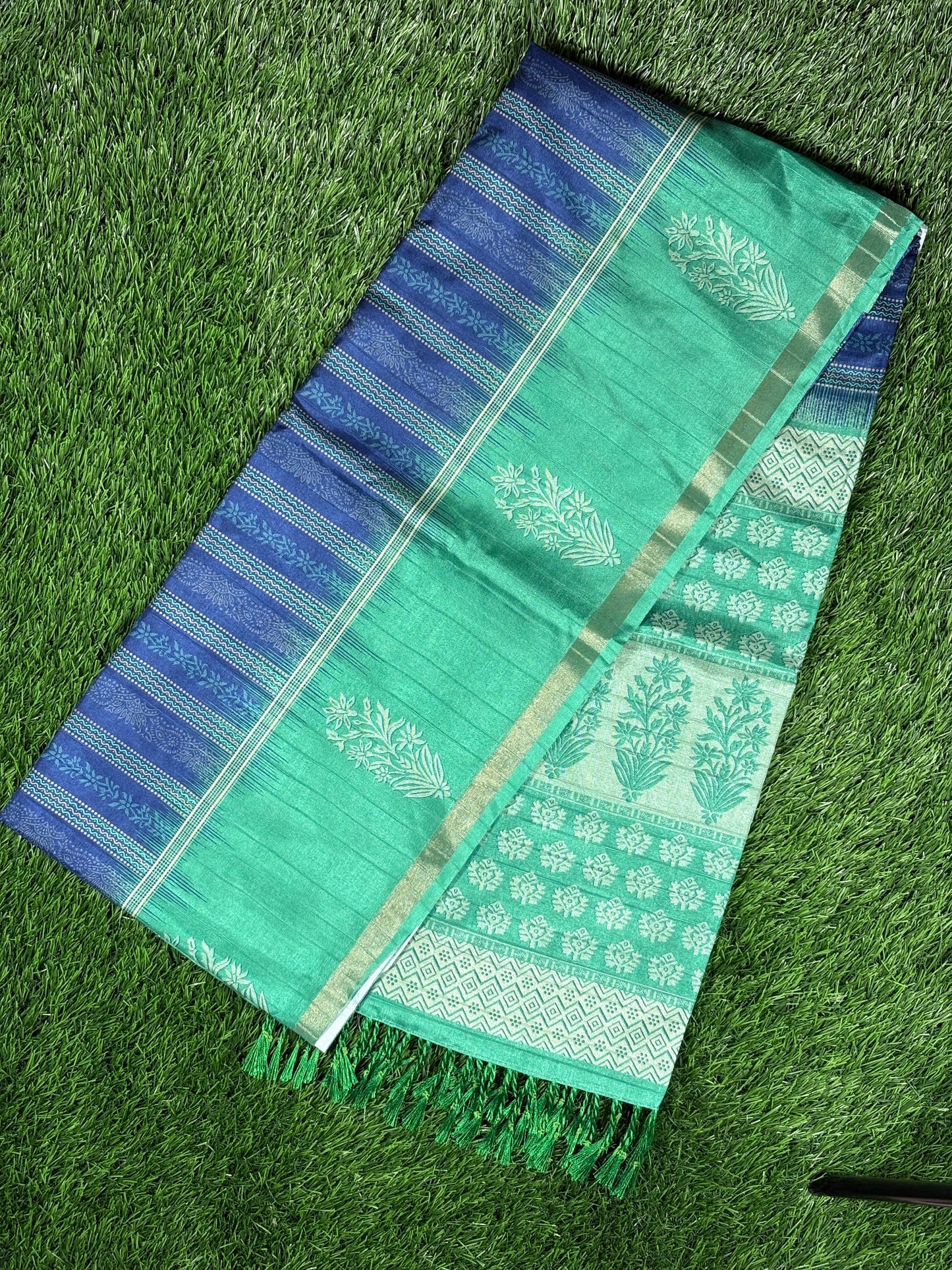 Shrungagiri Products: Cotton Crepe Saree with Floral Motifs